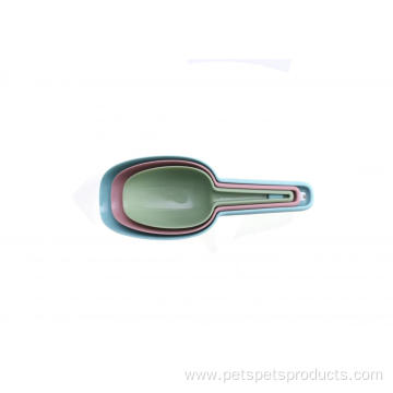 Multifunctional pet food supplies measuring scoop spoon